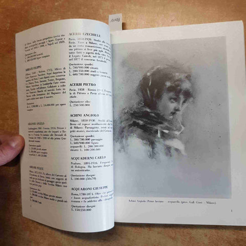 LA VITA E LE OPERE CATALOGO DELLE QUOTAZIONI DEGLI ARTISTI DAL 1200 AL 1900