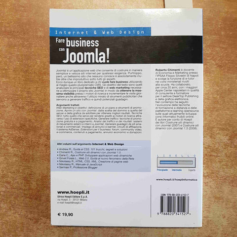 ROBERTO CHIMENTI - FARE BUSINESS CON JOOMLA! 2010 HOEPLI web marketing seo