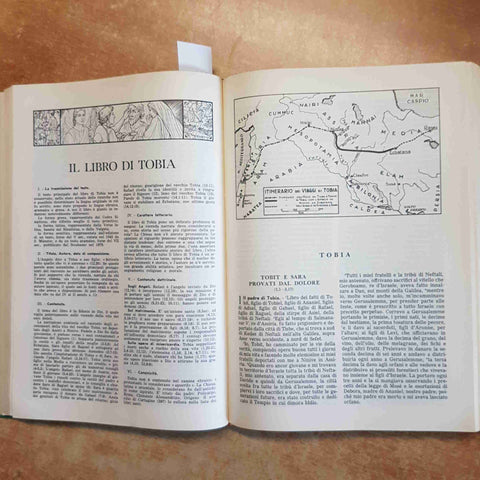 LA SACRA BIBBIA EDIZIONI PAOLINE 1971 VECCHIO E NUOVO TESTAMENTO illustrato