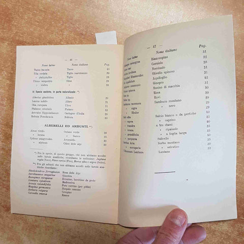 MARIO JAGGLI - CENNI SULLA FLORA TICINESE CON TAVOLE PER RICONOSCERE 1924 GRASSI