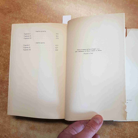 ORIANA FALLACI - UN UOMO 1979 RIZZOLI seconda edizione copertina rigida