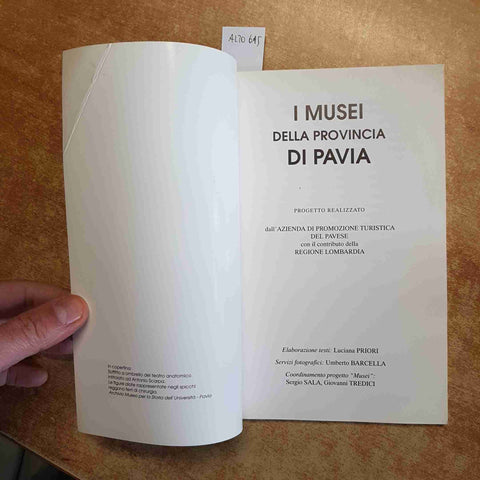 I MUSEI DELLA PROVINCIA DI PAVIA 1998 APT PAVESE guida INDUSTRIA GRAFICA PAVESE