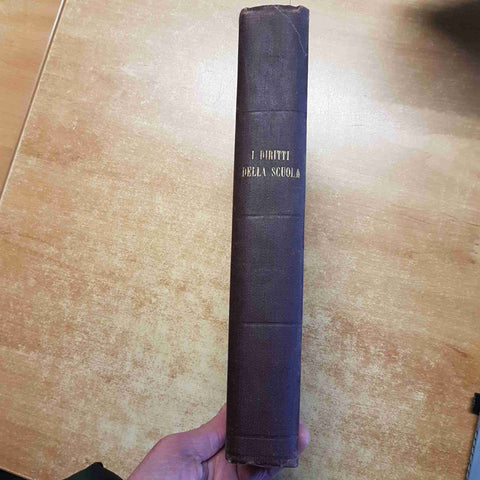 2 voll. I DIRITTI DELLA SCUOLA 1900/1903 RIVISTA SETTIMANALE ILLUSTRATA RILEGATA