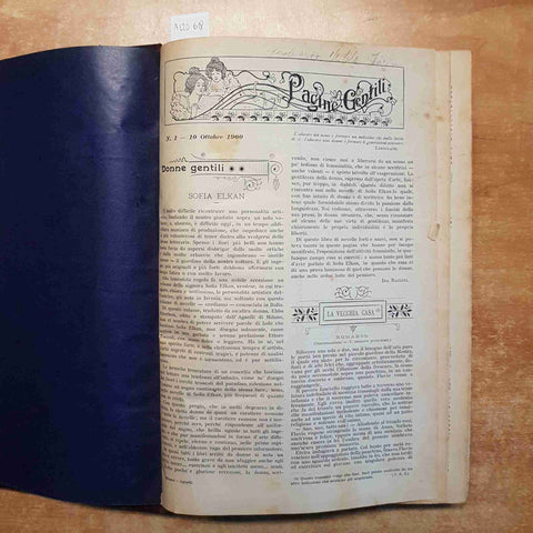 2 voll. I DIRITTI DELLA SCUOLA 1900/1903 RIVISTA SETTIMANALE ILLUSTRATA RILEGATA