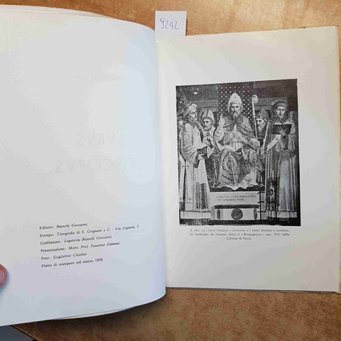 VIRGINIO INZAGHI SURUS EPISCOPUS la tradizione di San Siro 1978 GIANANI CHIOLINI