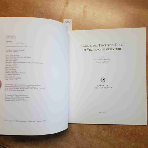IL MUSEO DEL TESORO DEL DUOMO DI VIGEVANO: LE ARGENTERIE 1997 DIAKRONIA pavia