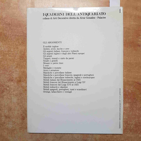 Heinz I QUADERNI DELL'ANTIQUARIATO TESSUTI TAPPETI CARTE DA PARATI 1981 Fabbri