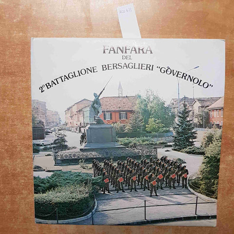 FANFARA DEL 2° BATTAGLIONE BERSAGLIERI GOVERNOLO 2 LP 33 GIRI VINILE VINYL FBG