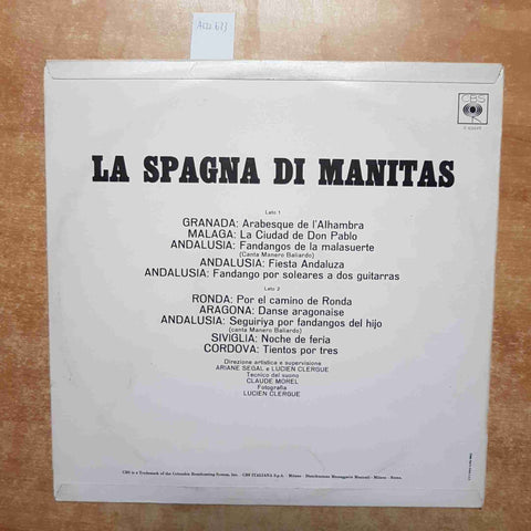 LA SPAGNA DI MANITAS DE PLATA FLAMENCO! CBS 1969 LP DISCO 33 GIRI VINILE VINYL