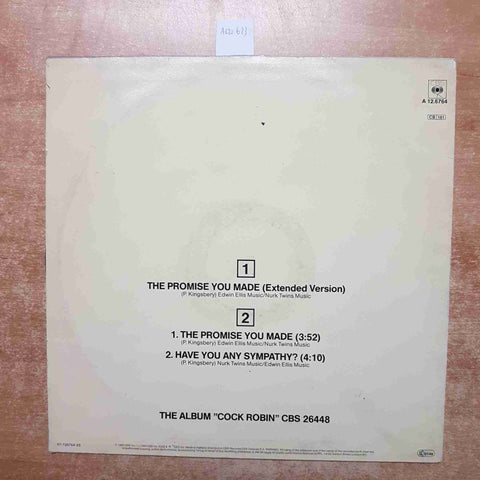 COCK ROBIN - THE PROMISE YOU MADE maxi single 45 giri EXTENDED VERSION CBS 1985
