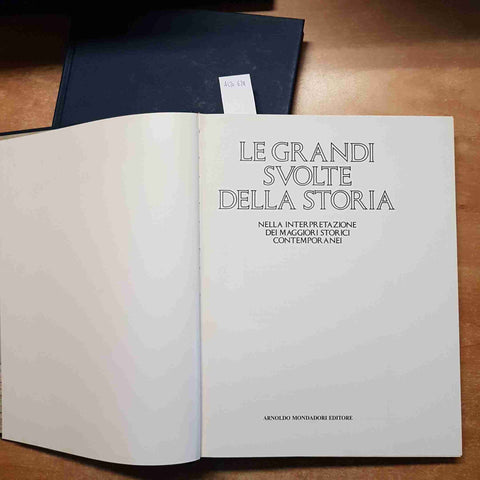 LE GRANDI SVOLTE DELLA STORIA 2 VOLUMI + COFANETTO MONDADORI 1974 prima edizione