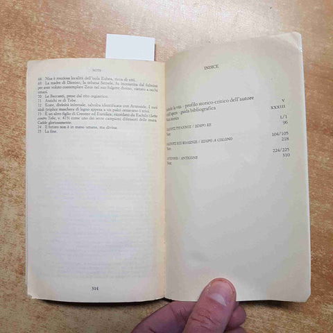 SOFOCLE - EDIPO RE, EDIPO A COLONO, ANTIGONE 1995 GARZANTI con testo a fronte