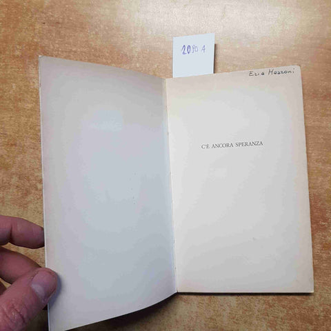 BERNHARD HARING - C'E' ANCORA SPERANZA 1971 EDIZIONI PAOLINE