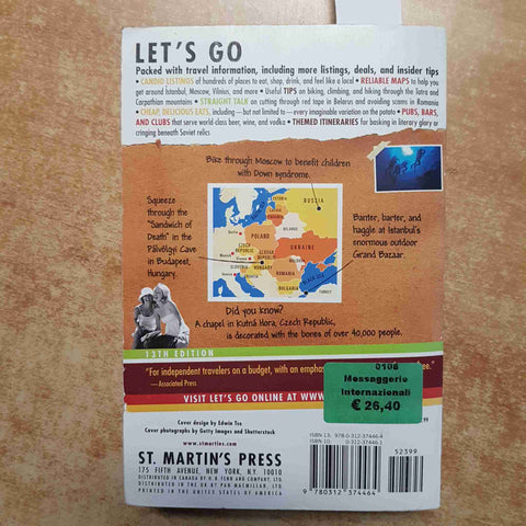 LET'S GO EASTERN EUROPE ON A BUDGET 2008 ST. MARTIN'S PRESS europa orientale