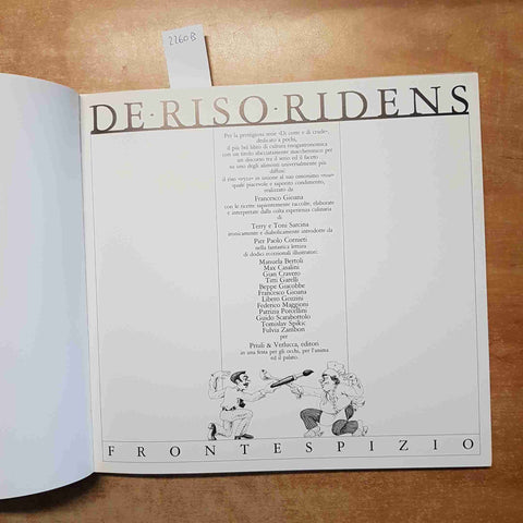 GIOANA SPIKIC - DE RISO RIDENS ricette tir.lim.num 114/1000 PRIULI VERLUCCA 1986