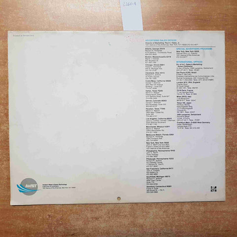 THE ROARING TWENTIES AND THIRTIES THE BIRTH AIR TRANSPORT 1984 CALENDAR AVIATION