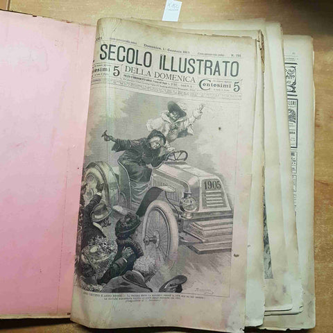IL SECOLO ILLUSTRATO DELLA DOMENICA ANNO XVII 1905 SONZOGNO annata completa