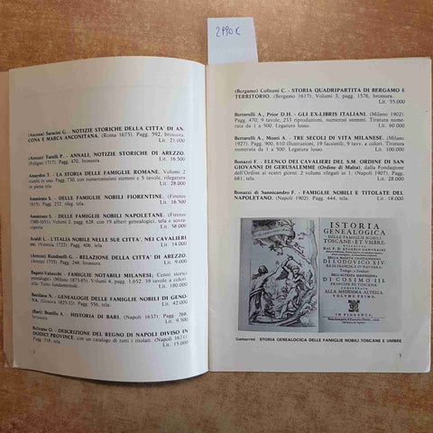 STORIA ARALDICA STORIE LOCALI CATALOGO LIBRI 1977 AGENZIA URSO collezione rarita
