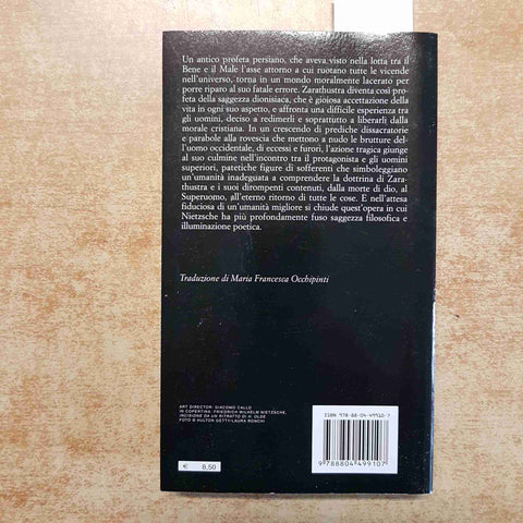 NIETZSCHE - COSI' PARLO' ZARATHUSTRA 2012 OSCAR CLASSICI MONDADORI Carlo Sini