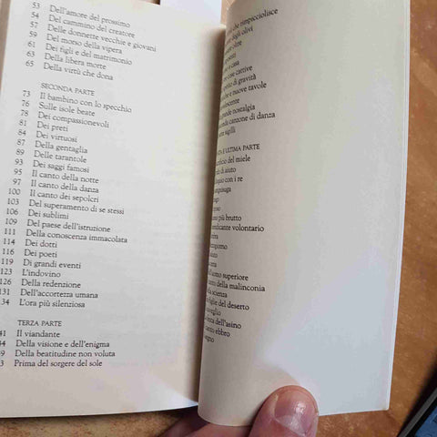 NIETZSCHE - COSI' PARLO' ZARATHUSTRA 2012 OSCAR CLASSICI MONDADORI Carlo Sini