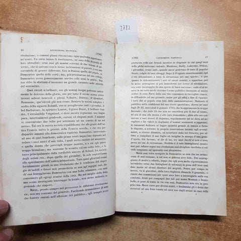 THIERS - STORIA DELLA RIVOLUZIONE FRANCESE volume 2° LE MONNIER 1845