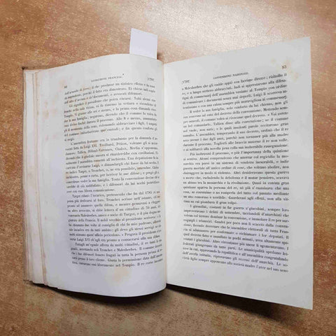THIERS - STORIA DELLA RIVOLUZIONE FRANCESE volume 2° LE MONNIER 1845