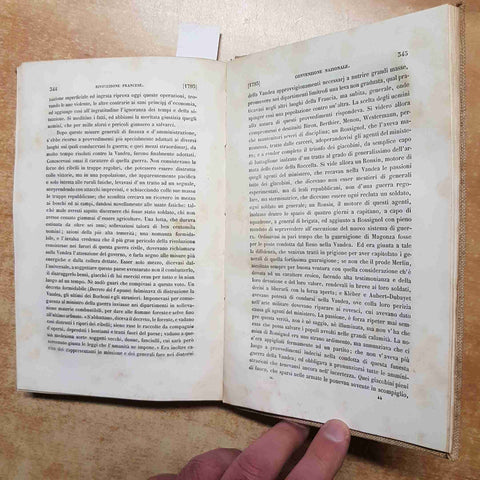 THIERS - STORIA DELLA RIVOLUZIONE FRANCESE volume 2° LE MONNIER 1845