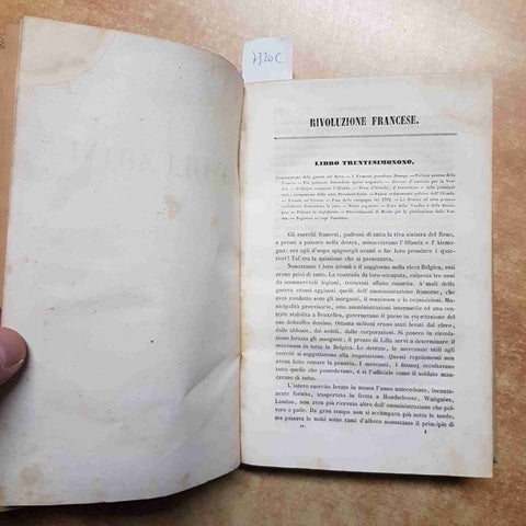 THIERS - STORIA DELLA RIVOLUZIONE FRANCESE volume 4° LE MONNIER 1845
