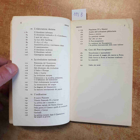 LUIGI SALVATORELLI - PENSIERO E AZIONE DEL RISORGIMENTO - EINAUDI storia moderna