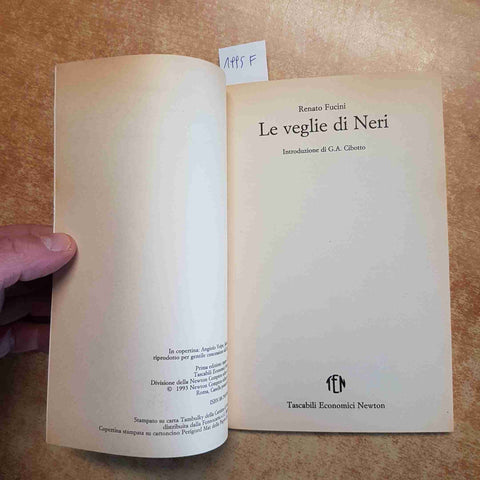 RENATO FUCINI Neri Tanfucio LE VEGLIE DI NERI testo integrale NEWTON 1993