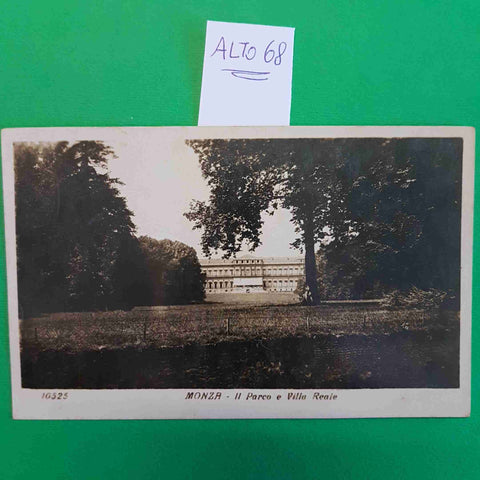 MONZA IL PARCO E VILLA REALE CARTOLINA EPOCA VINTAGE POSTCARD VEDUTA PANORAMA