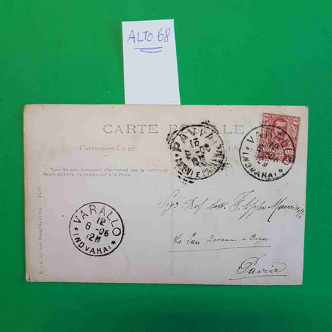 PUNTA DELLA RES VAL VARAITA 1906 CARTOLINA EPOCA VINTAGE POSTCARD VIAGGIATA