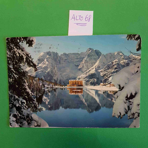 LAGO DI MISURINA SORAPIS lac de see lake 1971 CARTOLINA EPOCA VINTAGE POSTCARD