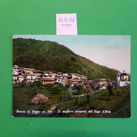 PRERRO DI POGNO M.600 LAGO D'ORTA 1987 CARTOLINA EPOCA VINTAGE POSTCARD