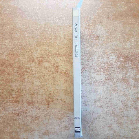 MENANDRO - DYSCOLOS IL MISANTROPO 2001 BUR CLASSICI GRECI - TESTO GRECO A FRONTE