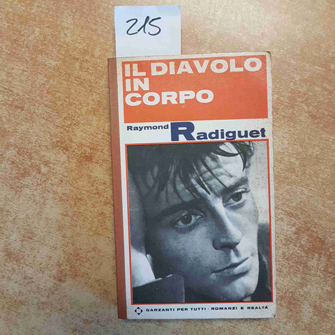 RADIGUET IL DIAVOLO IN CORPO 1966 GARZANTI PER TUTTI classico frandese scandalo