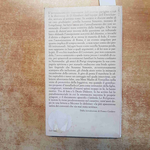 DENIS DIDEROT - LA MONACA 1972 EINAUDI letteratura francese GRANDI CLASSICI