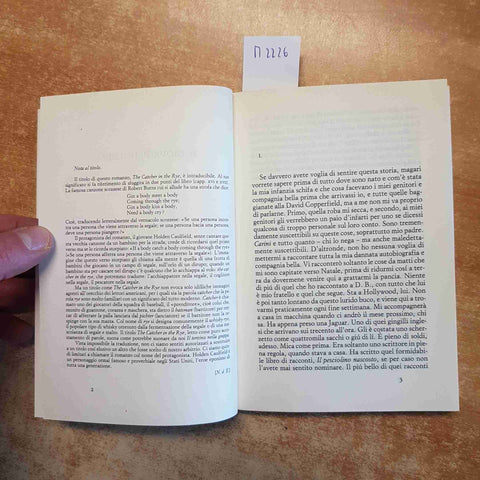 J.D. SALINGER - IL GIOVANE HOLDEN 2004 ARCIPELAGO EINAUDI the catcher in the rye