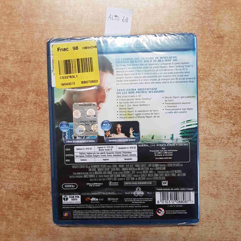 TOM CRUISE - MINORITY REPORT BLU-RAY + DVD STEPHEN SPIELBERG 2002 TWENTY CENTURY