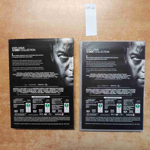 3 DVD THE ULTIMATE BOURNE COLLECTION - MATT DAMON UNIVERSAL MONDADORI thriller