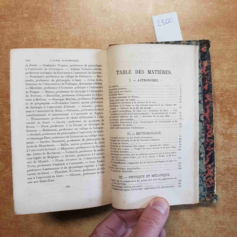 L'ANNEE SCIENTIFIQUE ET INDUSTRIELLE, LOUIS FIGUIER 1865 HACHETTE NEUVIEME ANNE