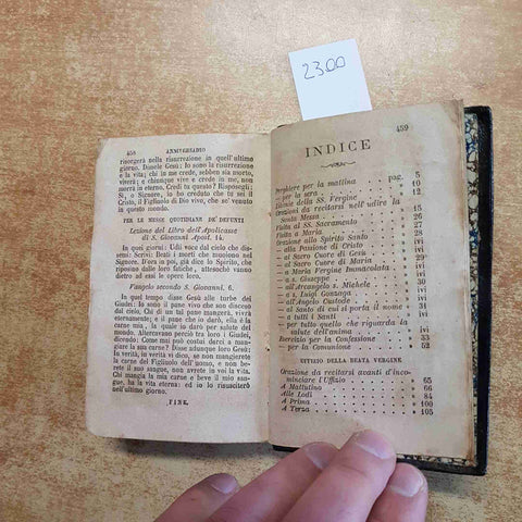 PARROCCHIANO ROMANO CONTENENTE LE PREGHIERE 1864 BELLARDI APPIOTTI