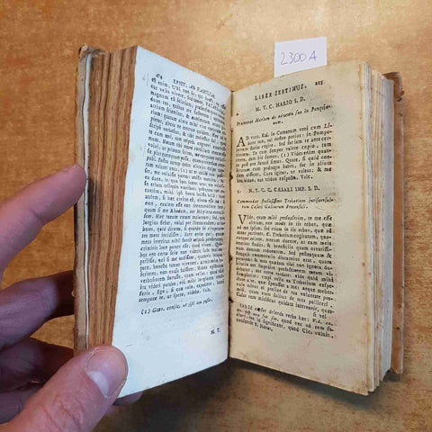 1787 M. TULLII CECERONIS EPISTOLARUM AD FAMILIARES LIBRI XVI JOANNIS GATTI cicer