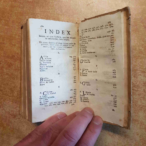 1787 M. TULLII CECERONIS EPISTOLARUM AD FAMILIARES LIBRI XVI JOANNIS GATTI cicer