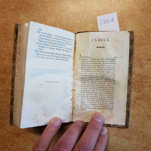 STORIA DELLA GUERRA DELLA INDIPENDENZA DEGLI STATI UNITI AMERICA 1834 BOTTA VOL2