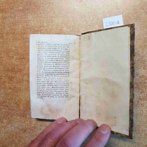 STORIA DELLA GUERRA DELLA INDIPENDENZA DEGLI STATI UNITI AMERICA 1834 BOTTA VOL2