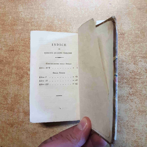LE OPERE DI CORNELIO TACITO TRADOTTE DA DAVANZATI 1829 NICOLO' BETTONI volume 4