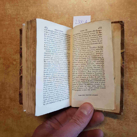 LE OPERE DI CORNELIO TACITO TRADOTTE DA DAVANZATI 1829 NICOLO' BETTONI volume 4
