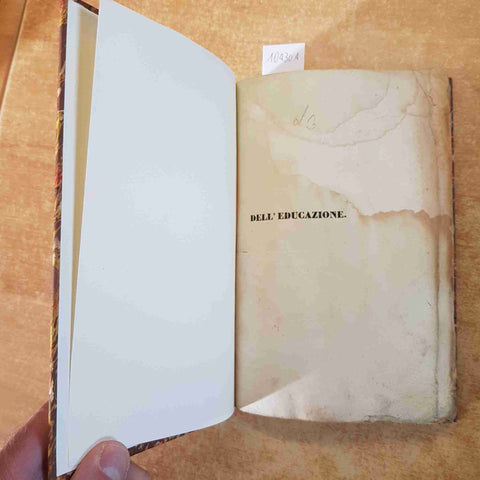 DELL'EDUCAZIONE SCRITTI VARII DI NICOLO' TOMMASEO 1834 GIUSEPPE RUGGIA LUGANO