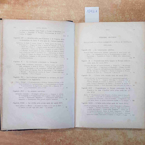 ERMANNO FERRERO CORSO DI STORIA MODERNA vol. 5-6 LOESCHER 1892 SCUOLE SECONDARIE